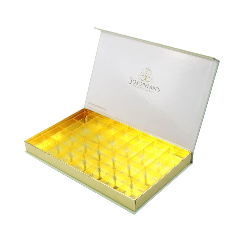 Custom Cardboard Empty Chocolate Box Bar Gift Chocolate Packing Box for Candy With Divider Inserts