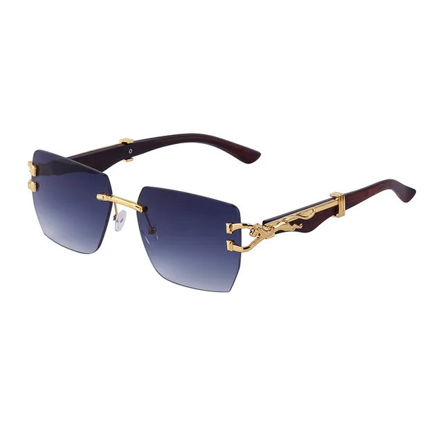 GWTNN OEM Gafas De Sol Retro Sin Montura Rimless Vintage Luxury Sunglasses