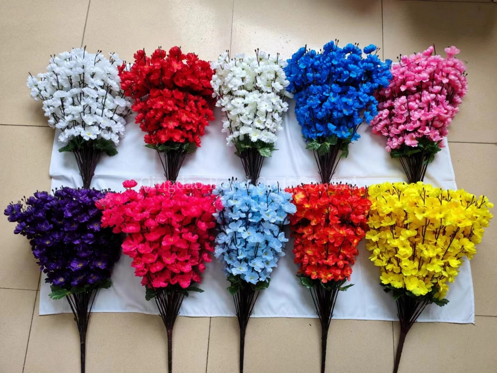 DILATATA Rami Di Ciliegio Artificiali 48,3 Cm - Fiori Di Pesco In Seta Bianchi Per Decorazione