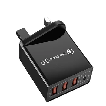 New Arrival 4 Ports PD10 W EU AU UK USB-A Charger Phone Charger Fast Charging Adapter