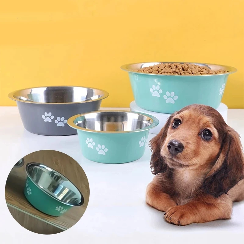 IVYPET Custom Logo Dog Bowl Stainless Steel Pet Feeding Metal Dog Food Bowls supplier