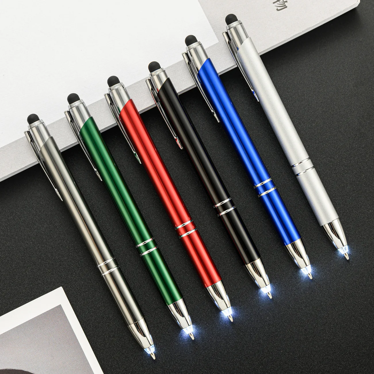 branded printed logo names promotional touch screen surface pen mobile phone pens with stylus