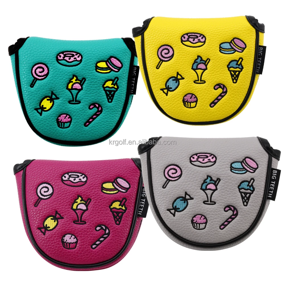 Custom Pu Leather Golf Headcover Candy Series Golf Club Headcover Golf