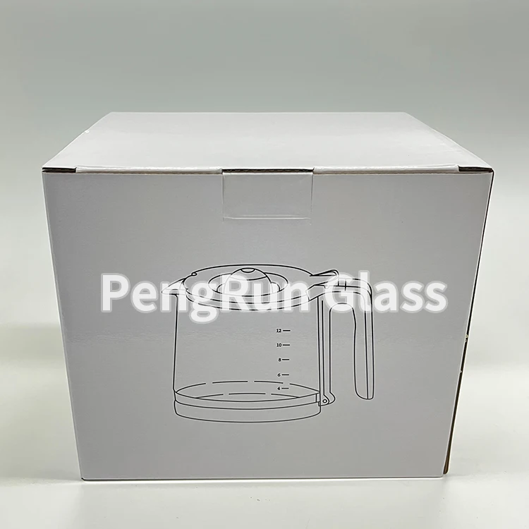 Factory Customized 12 Cup 1.8L Eco-Friendly Durable Borosilicate Glass Pot  clear Coffee Carafe Jar Oster Coffee Maker