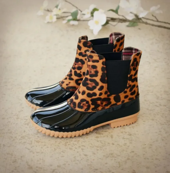leopard water boots