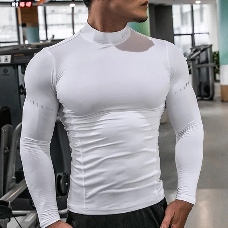 Men Compression T-shirts Tops Homme Gym Sport Running Clothing Fitness ...