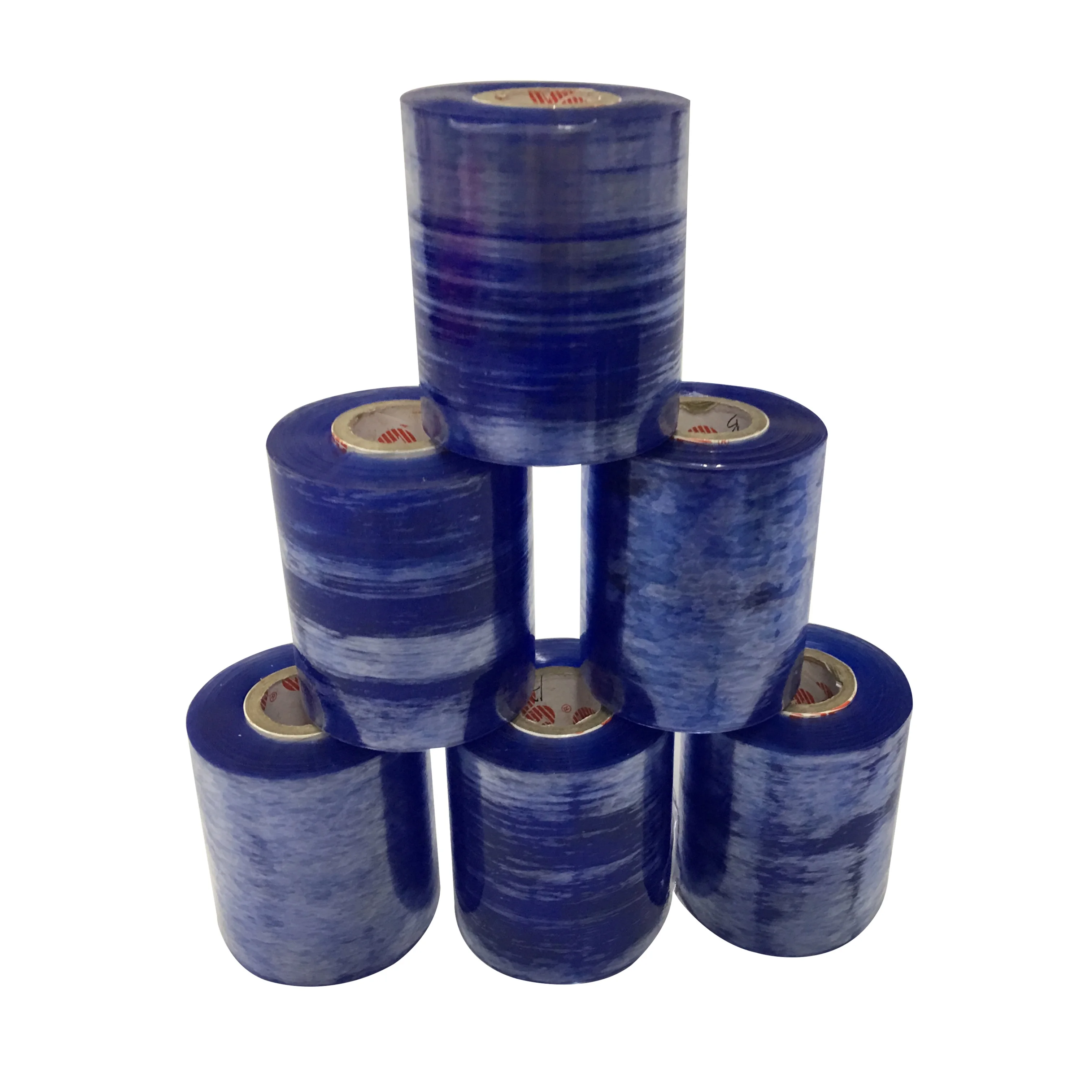 LDPE синий высокопрочный | Промышленная упаковочная пленка для паллет с самоклеящейся и водонепроницаемой пленкой