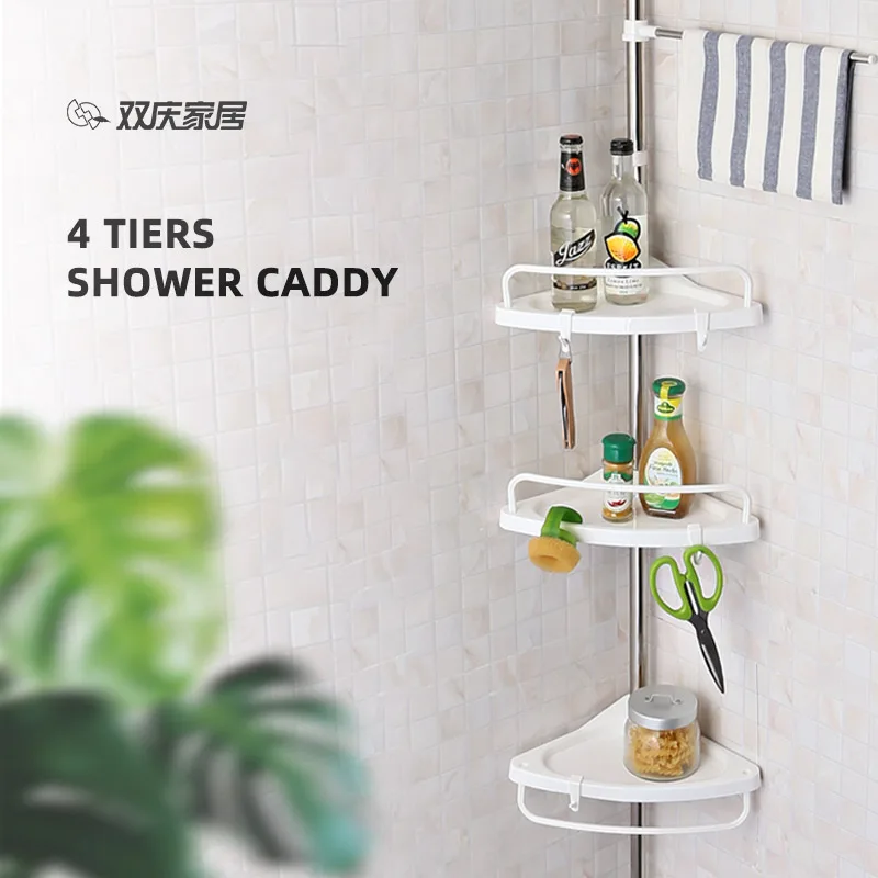 Buy Wholesale China 4 Tier Bathroom Bathtub Corner Adjustable Storage  Organizer Shelf Telescopic Shower Rack & Shower Rack at USD 6.1