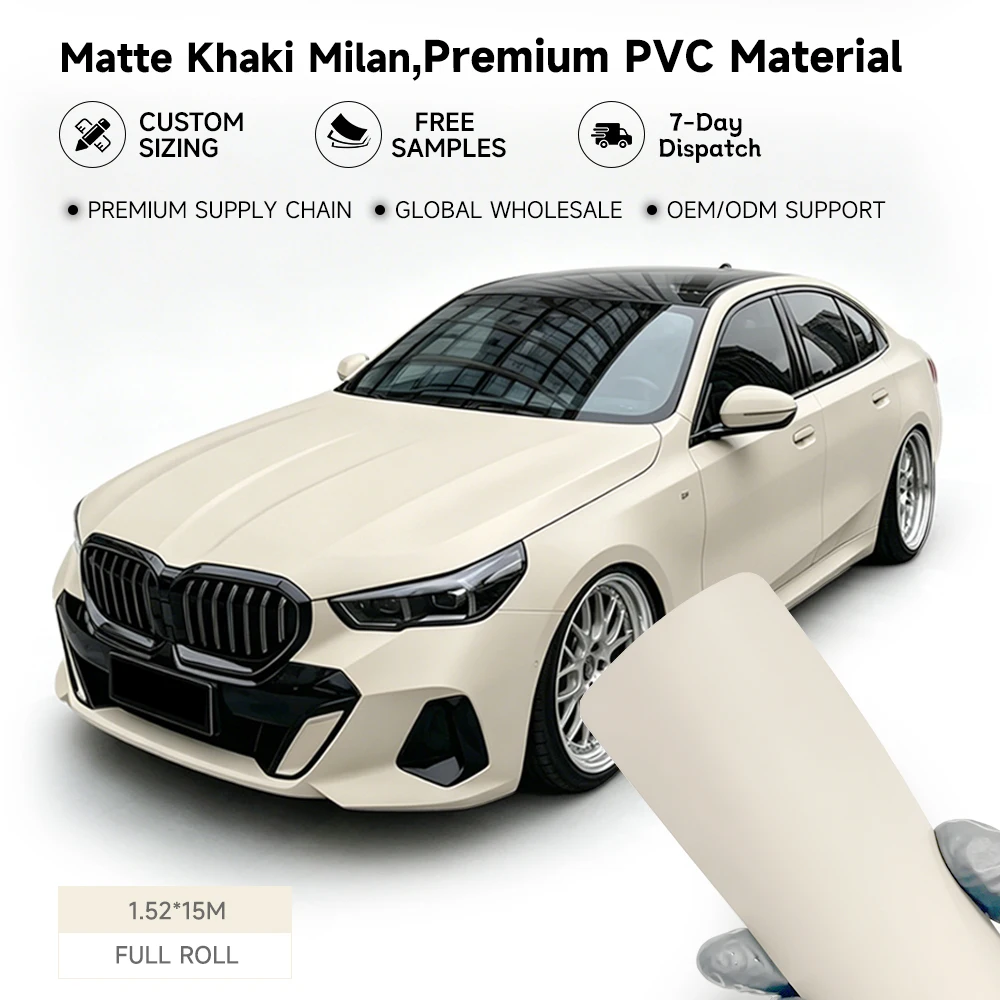 Carlas 1.52 16M High Stretch Matte Pvc Vinyl Color Wrap Film For Bulk Distributor Stock Supply