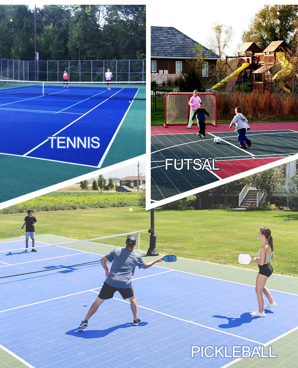 Tpe Outdoor Multi Sport Plastic Interlocking Basketball Court /tennis