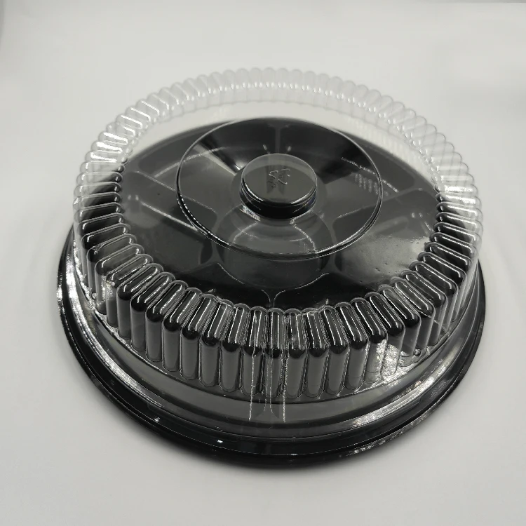 Best Selling Disposable Round Cake Container Food 12 Inch Dome Clear Disposable Dome Plastic Cake Container
