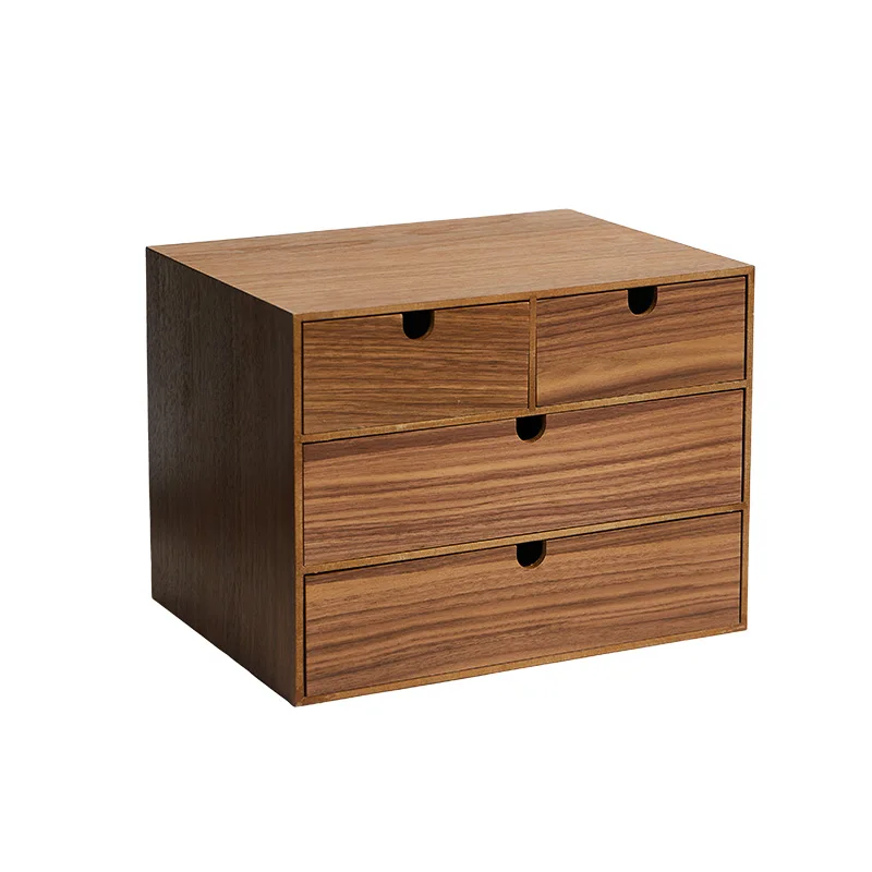 LIFKOME Organisateur De Bureau En Bois 1 Tiroir - Boîte De Rangement Table Avec Tiroir Vintage Pour Bureau Et Maison