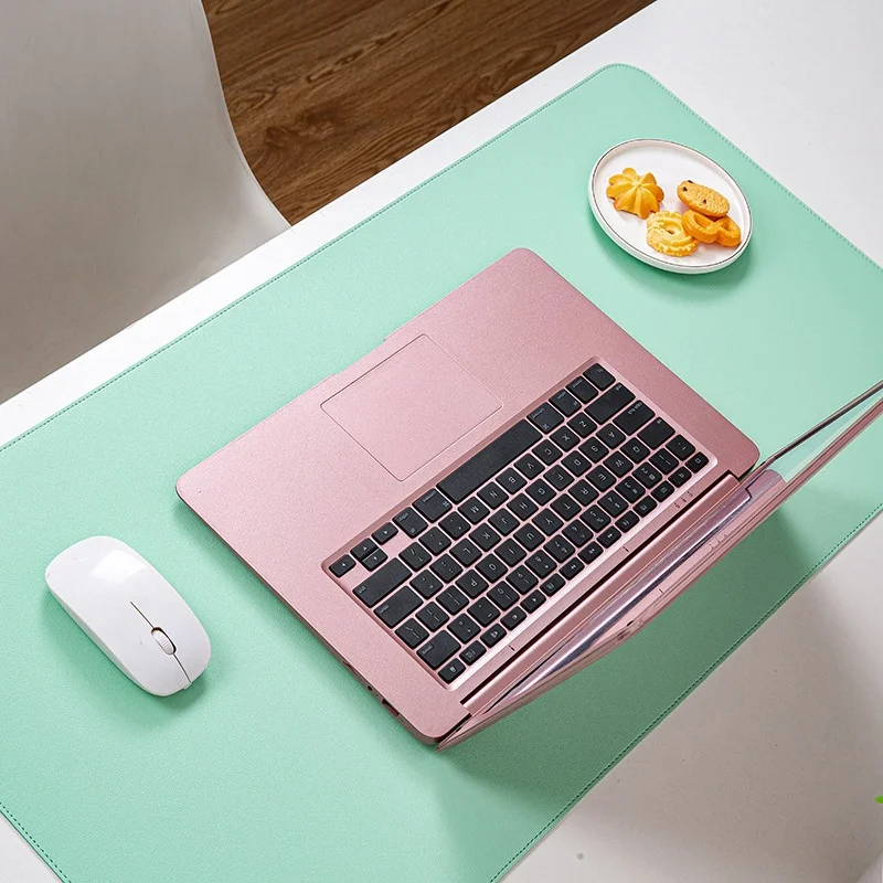 Cross-border In-stock Extra-large Dirt-resistant Waterproof Oil-proof Table Mat Suitable for Computer Dining Table Desk Two-tone preview 5