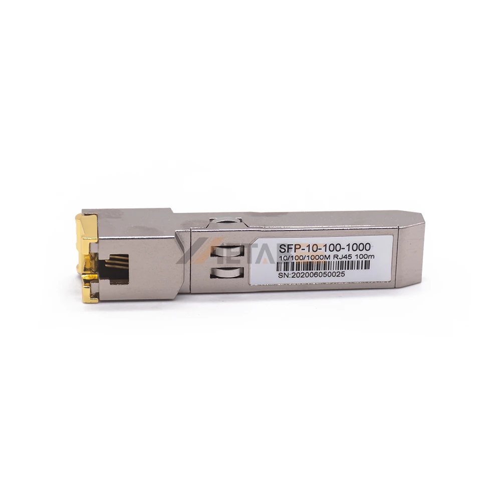 Fiber Optical SFP Transceiver Module Adaptive Copper SFP RJ45 10M 100M 1000M 100M Ip Router Ethernet 2 Port Iptv Box Ftth Router