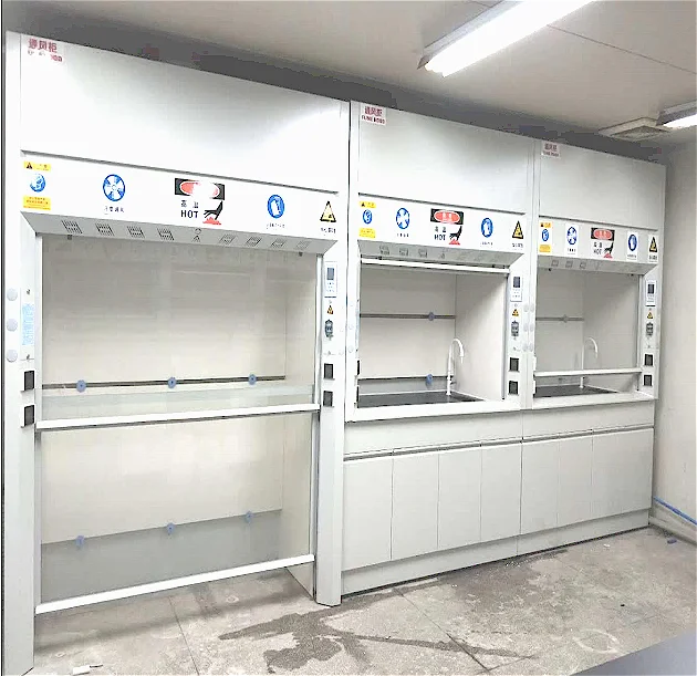 304 Stainless Steel Lab Fume Hood with All Steel Construction and Customizable Size for Chemical Institutes