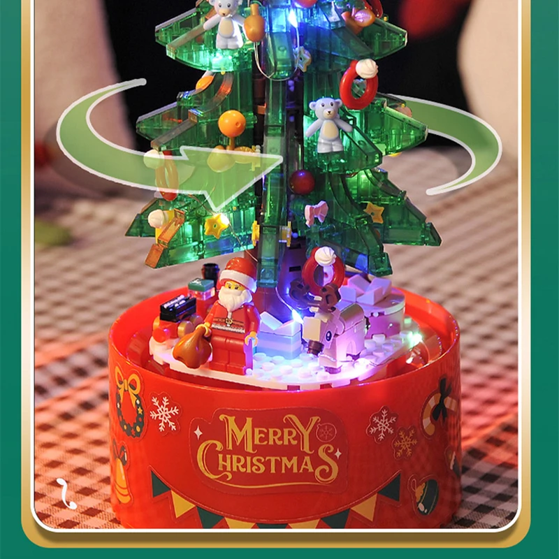 HW629PCSクリスマスフェスティバルドリフトスノーブロック回転