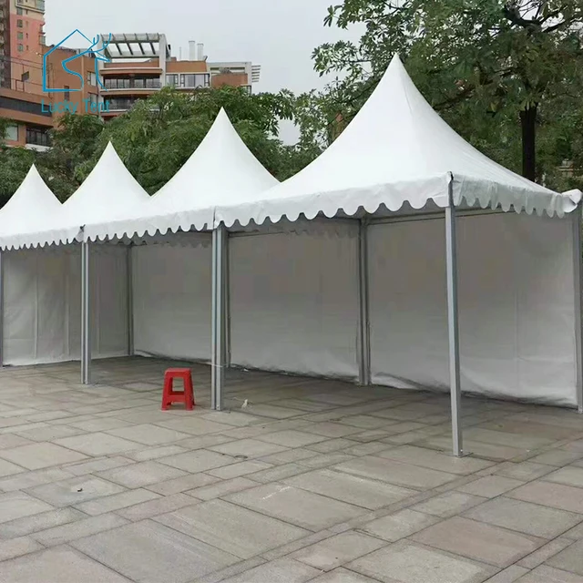Easy Install Aluminium Exhibition Display Event Pagoda Tent with PVC Side Cover