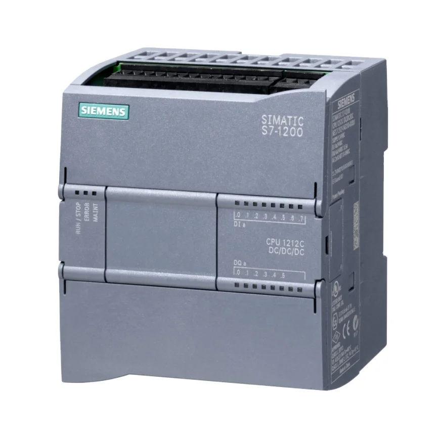 Source New original genuine Siemens PLC controller compact CPU module  SIMATIC S7-1200 CPU 1212C DC/DC/DC 8DI/6DQ/2AI 6ES7212-1AE40-0XB0 on 