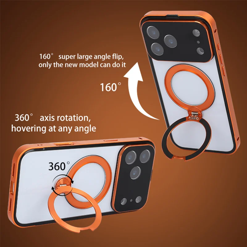 Premium Magnetic Stand Phone Case for iPhone 17 Pro