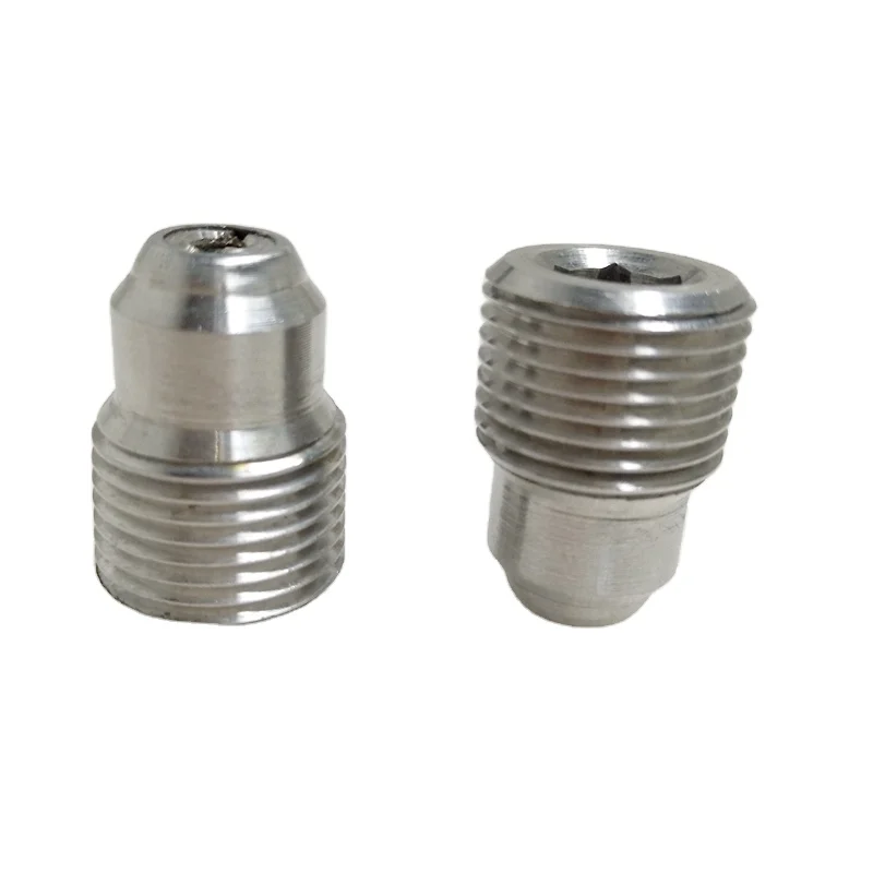 HI-TEK Heavy-Duty Internal Check Wellhead Grease Fitting, 1/4" to 1/2" NPT, 10,000 PSI, NACE Compliant for Oil & Gas