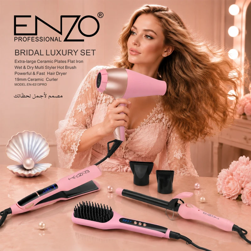 ENZO Professional Household 4 in 1 Hair Styling Gift Kit
