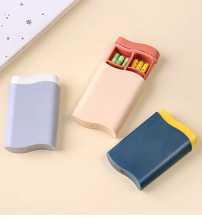 Портативный 6 отсеков Пластиковые пилюля Органайзер медицина диспенсер для таблеток органайзер хранения контейнер пластиковый