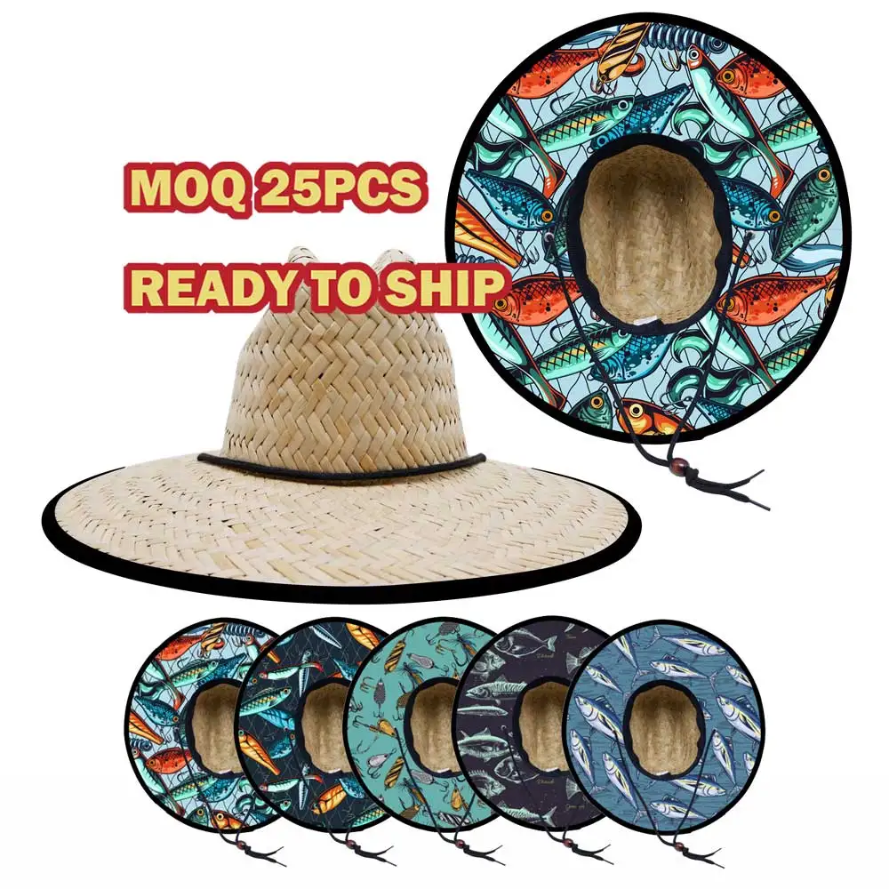 Eco-friendly Handmade Straw Fisherman Sun Hat For Outdoor, Odm
