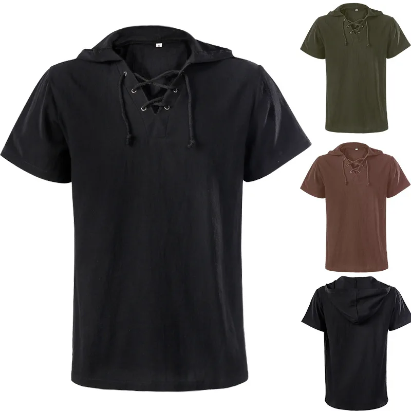 Mens Escocês Jacobita Ghillie Kilt Camisas Camisa Pirata Steampunk  Renascimento Medieval Gótico Victorian Halloween Traje - Main Image