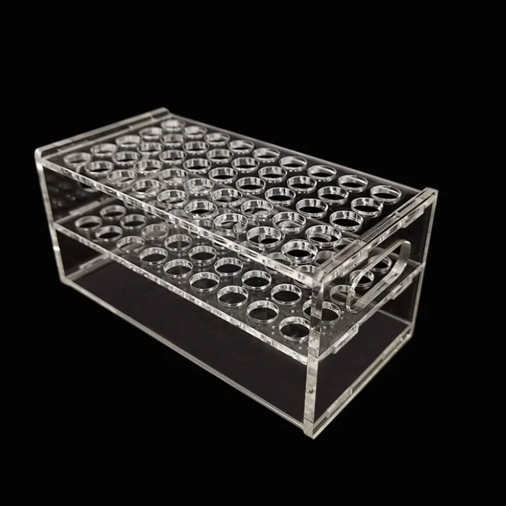 U Shaped Clear Acrylic Tube Holder Clear U Style 5 Holes Acrylic Test