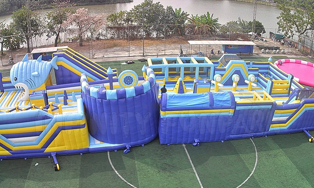 Customized Inflatable Sports Park Amusement Park Items Pop Obstacle ...