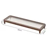 Walnut-colored - Glass - 60*20*7