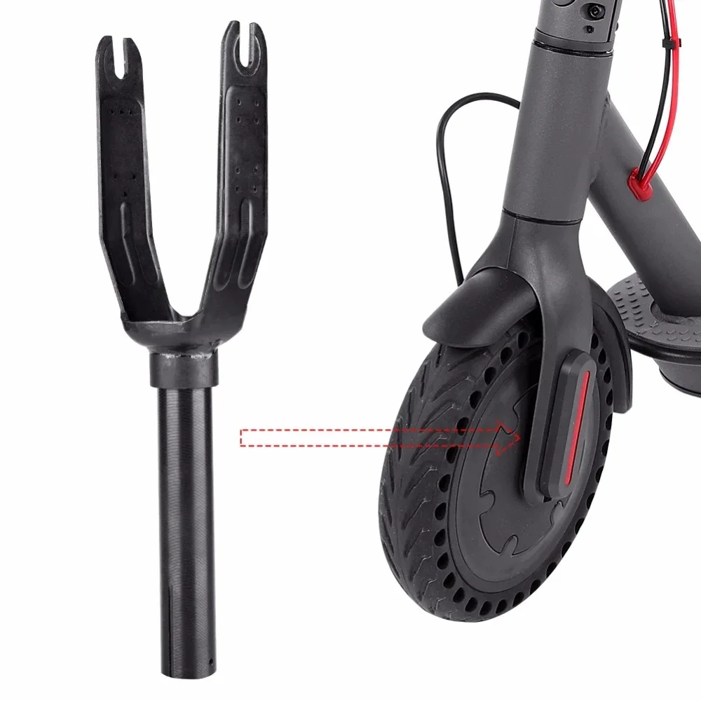 M365 1S PRO Electric Scooter Parts Front Wheel Bracket Fork and Rubber Motor Double Card Avoidance for Trottinette Patinet