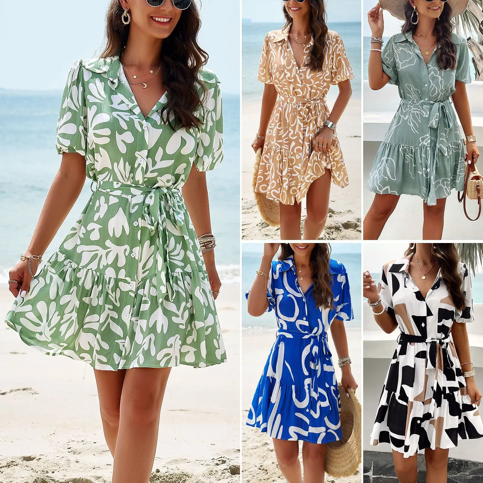 iceberg salad with blue cheese dressing Pink Kimono Sleeve Mini Dress – Casual Cotton Style – ISARA main image 1