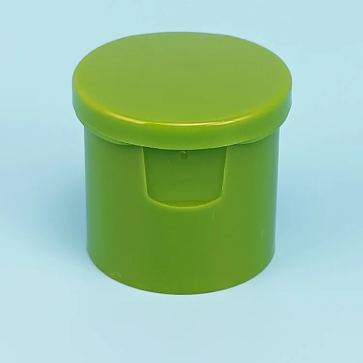 Factory Supply Plastic Bottle Cap 20mm 24mm Diameter Green Shampoo Shower Gel Lotion Bottle Flip Cap