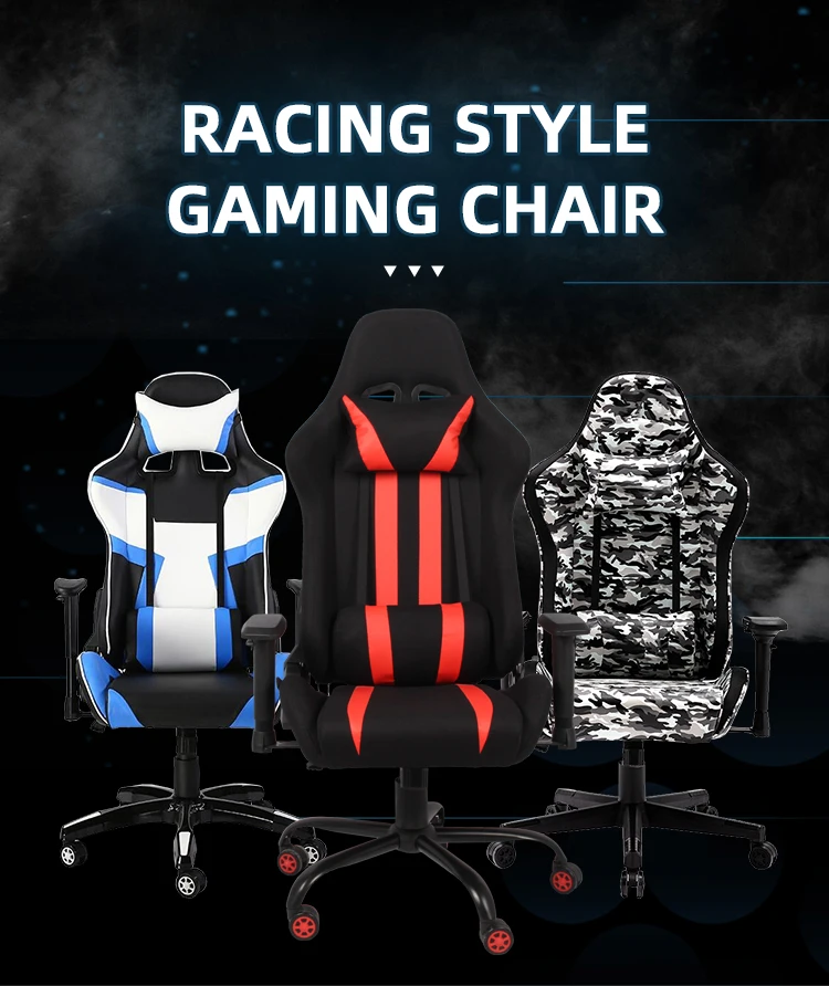 Custom Gaming Chair Logo Esport Racing Style Computer Reclining Gaming