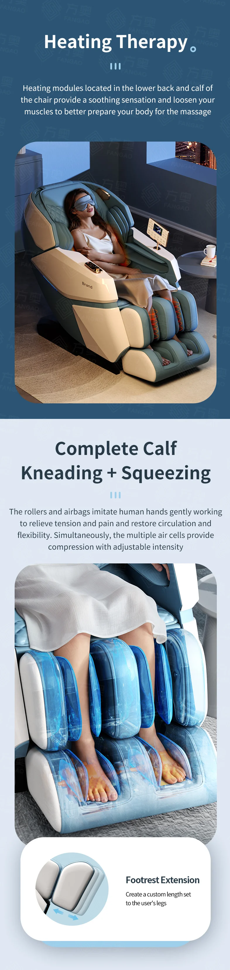 Luxury Zero Gravity Foot Massage Chair Message Chair New Zero Gravity Usb Charge Sl Track