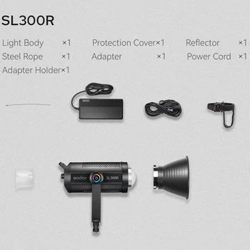 Godox SL300R LED Video Light 300W Bowens Mount Daylight Balanced 2500K-10000K 2.4G Wireless X System Remote APP Control detail image