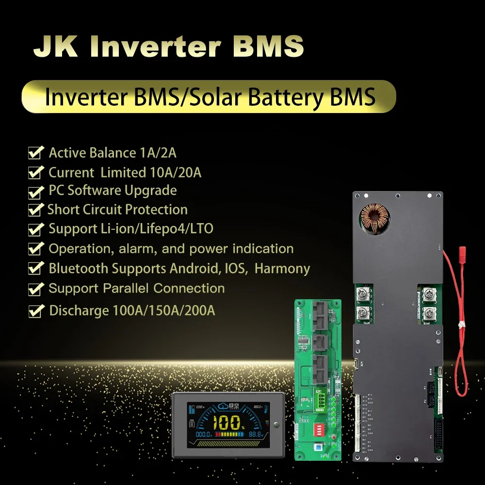 Jk Inverter Bms 16s 48v Lifepo4 Pb2a16s20p 2a Active Balance 8s 16s ...