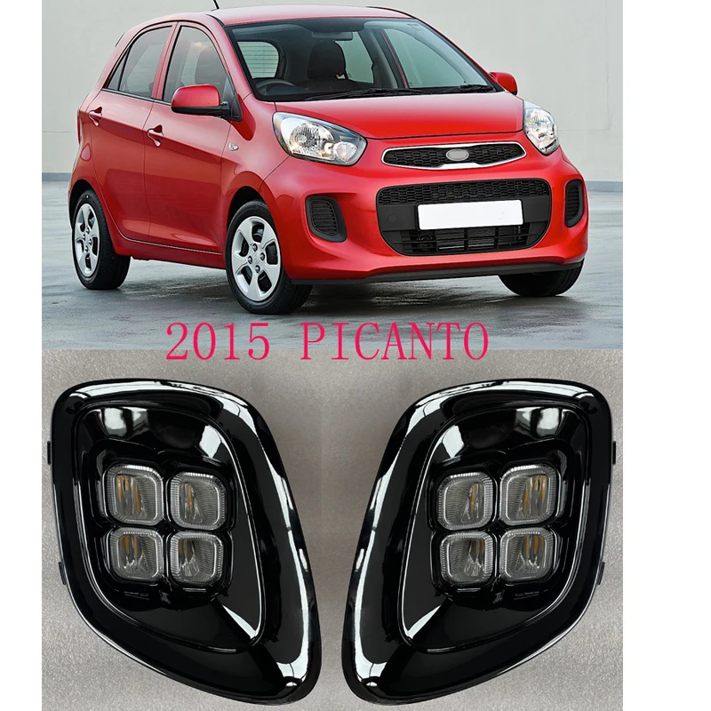 Front Bumper Led Fog Light for Kia Picanto 2015