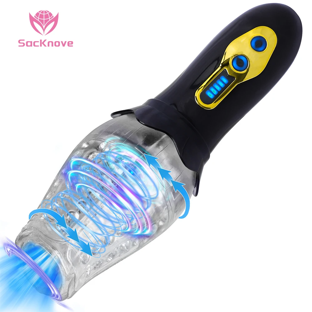 SacKnove Upgrade Sexual Product Vibrating Rotation Masturbators Toys Trainer Penis Orgasm Automatic Male Masturbation Device SacKnove Upgrade Sexual Product Vibrating Rotation Masturbators Toys Trainer Penis Orgasm Automatic Male Masturbation Device