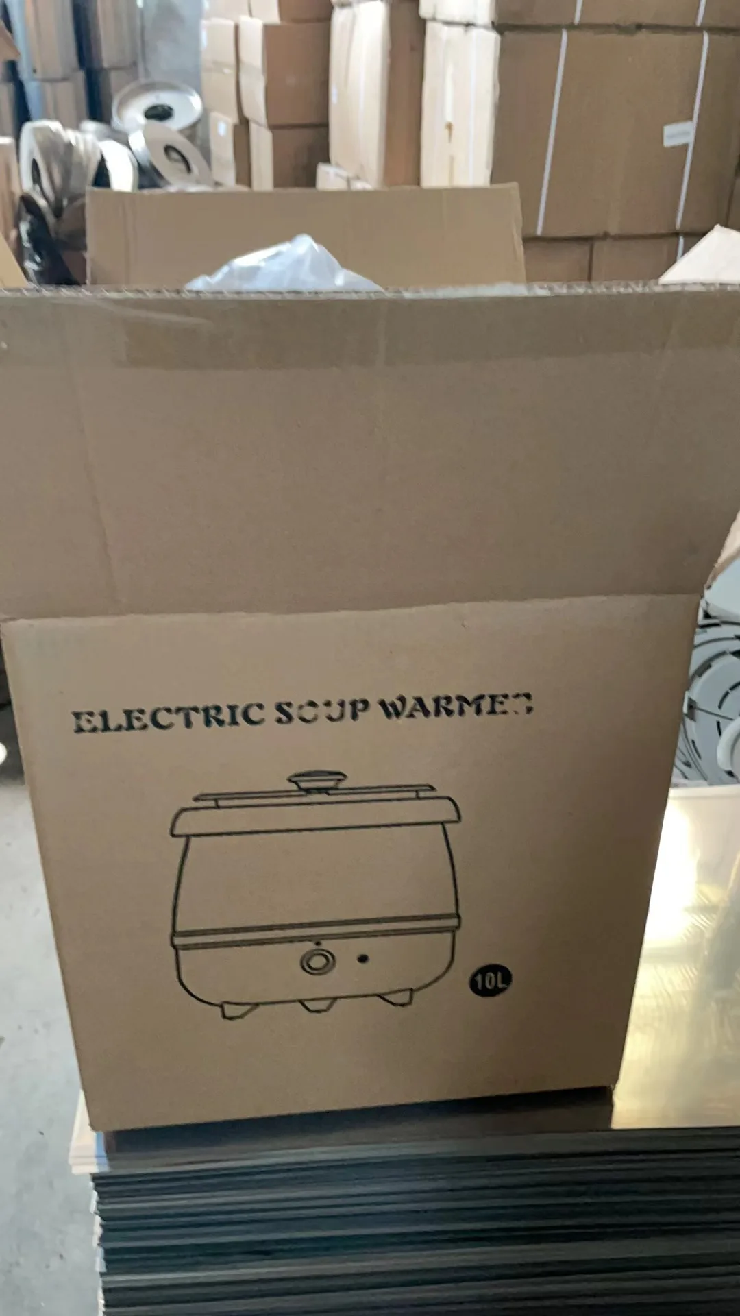 Electric 10l/13l Soup Warmer Kettle Stainless Steel Soup Heating Pot