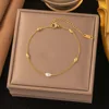 bracelet de perles de riz en or-17