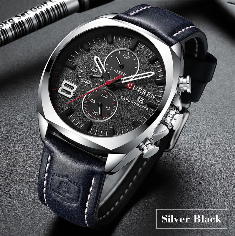 CURREN 8324 Sport Watch Men Top Brand Luxury Quartz Men's Chronograph Date Fashion Waterproof Wrist Watches Relogio Masculino
