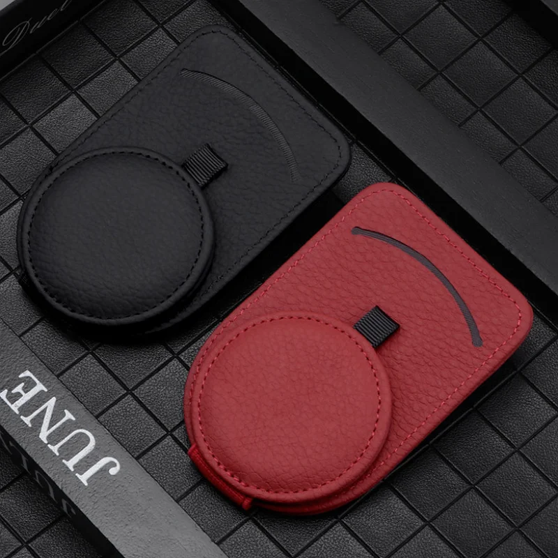 Luxury Sunglasses Case Car Sun Visor Glasses Storage Holder Genuine