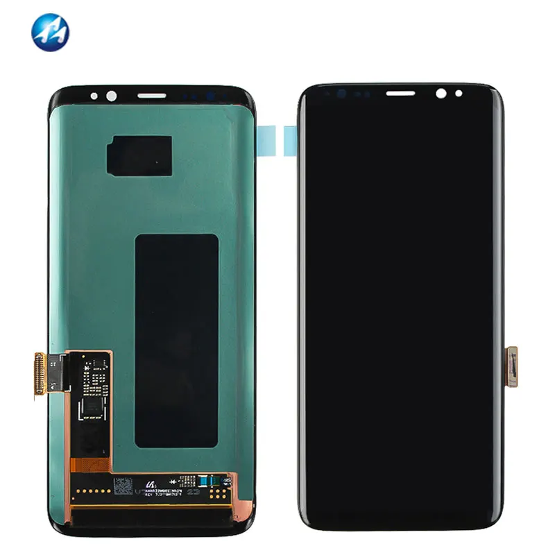 2020 черный, золотой для Samsung Galaxy S8 G950F, ЖК-дисплей, сенсорный экран, рамка, OEM, Восстановленный