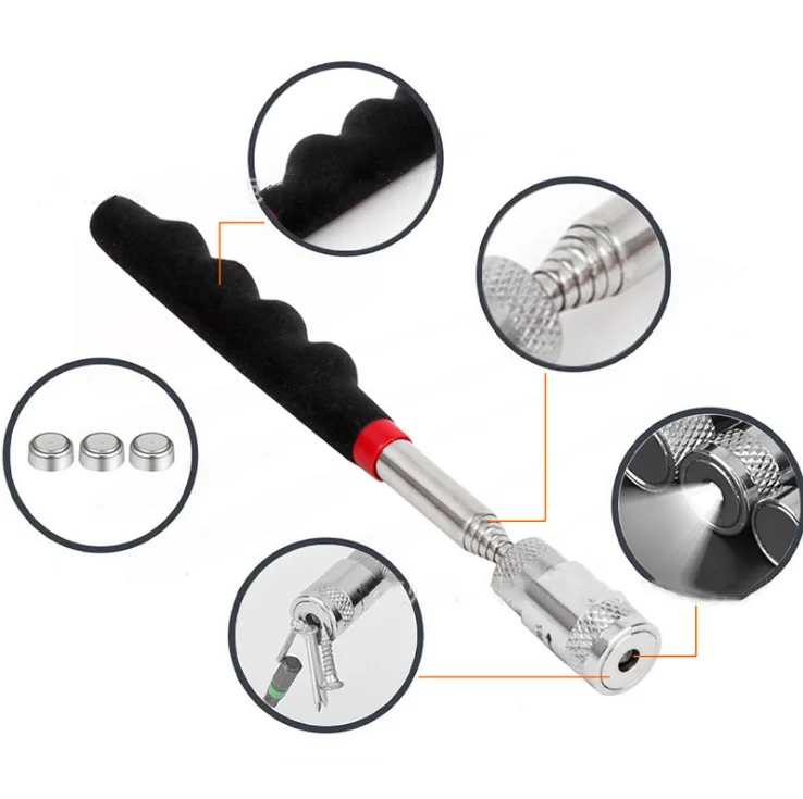 Telescopic Type Retractable Magnetic Pickup bar Magnet Pen Extract Rod Antenna