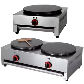 Commercial Traditional Snack Crepe Crepe Cake Pancake  Maker Machine Quality Durable Electric Snack Savory Making Machine
