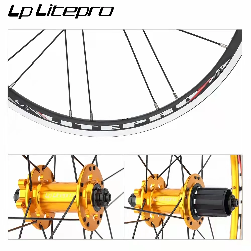 LP Litepro Folding Bike 20 Inch BMX Wheel Set 406/451