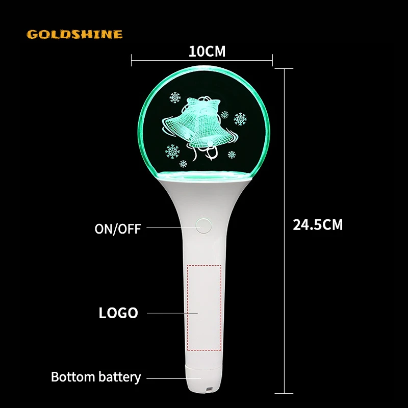 Custom Acrylic K-pop Idol Led Light Stick Christmas Glow Stick Party ...