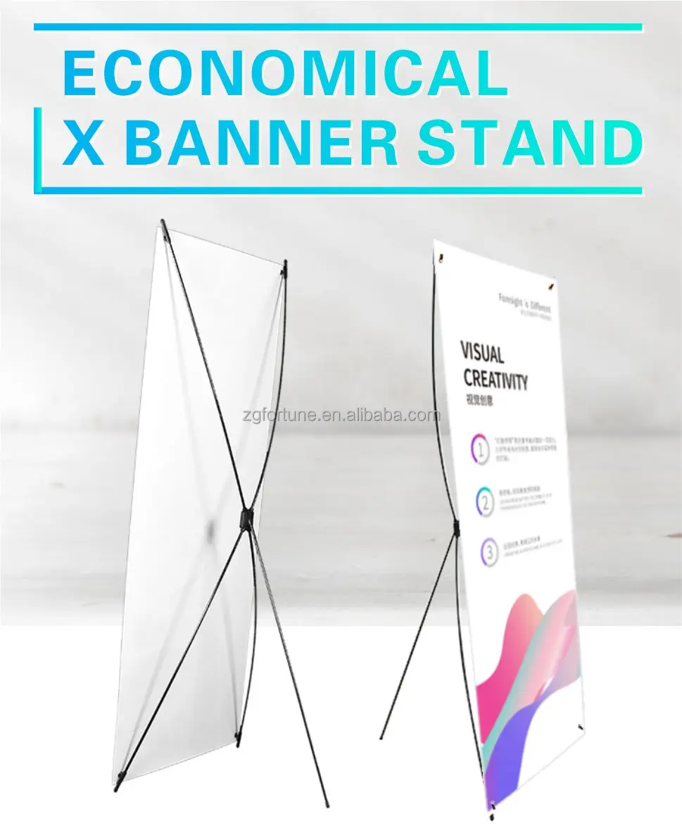 Stock X Banner Stand Iron Foldable Pvc Rigid Film Indoor Outdoor ...